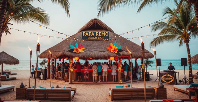Private Event Setup at Papa Remo
