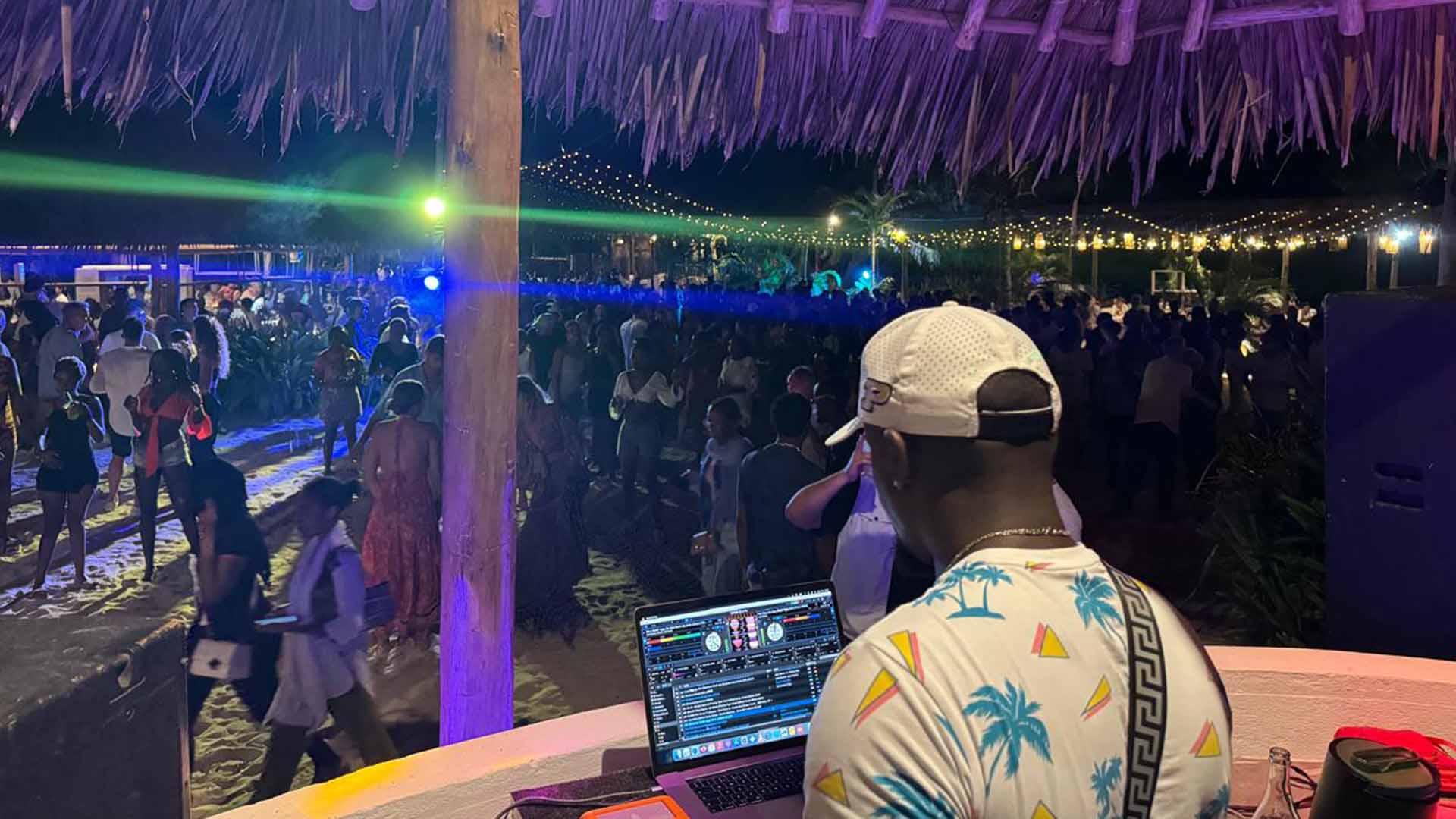 DJ playing at a Papa Remo event
