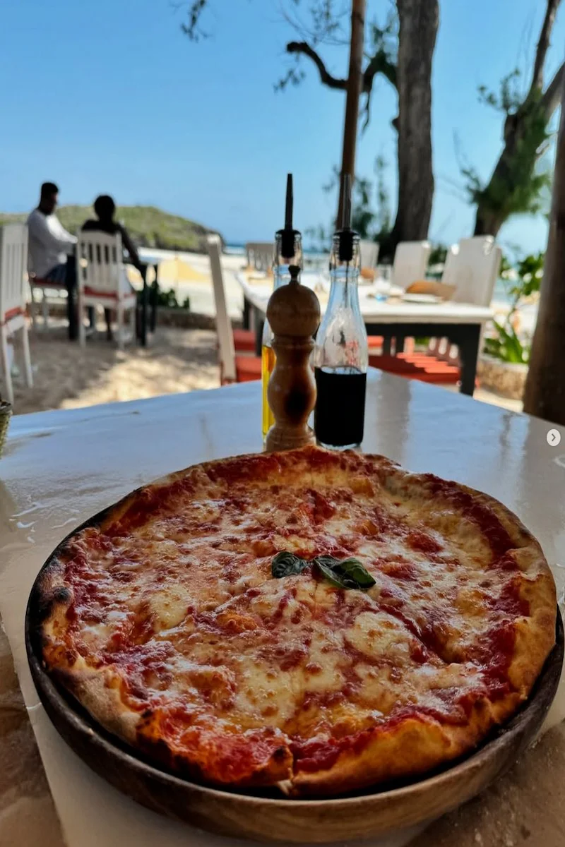 Wood-fired pizza